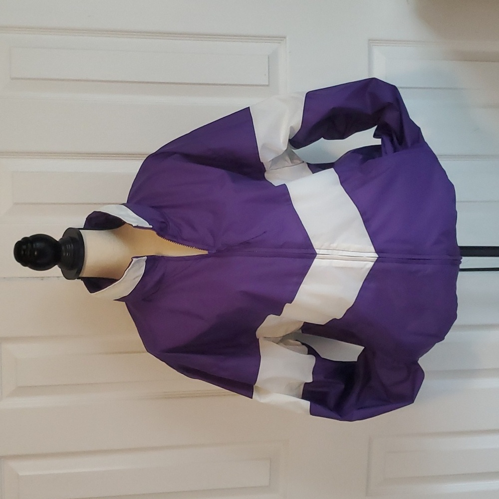 Vintage Acadia color Block windbreaker